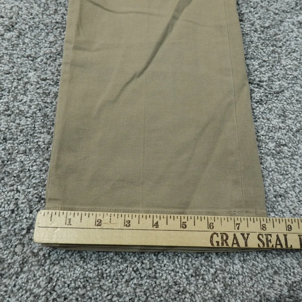 Banana Republic Pants Mens 36X34 Beige Brown Chino Trouser Flat Front Stretch